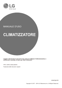 Manuale LG CB09L Condizionatore d’aria