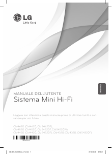 Manuale LG CM4520 Stereo set