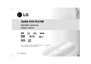 Manual LG DX8901 DVD Player