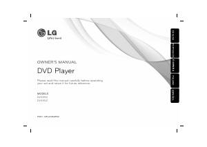Manual LG DVX550 DVD Player