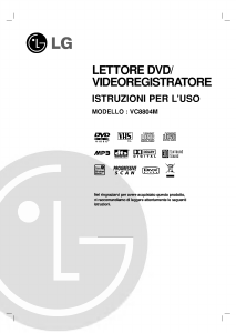 Manuale LG VC8804M Combinazione DVD-Video