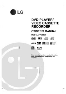 Manual LG VC8804 DVD-Video Combination