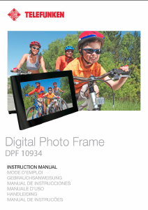 Manual Telefunken DPF 10934 Digital Photo Frame