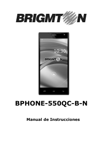 Manual de uso Brigmton BPHONE-550QC-B Teléfono móvil