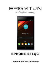 Manual de uso Brigmton BPHONE-551QC Teléfono móvil