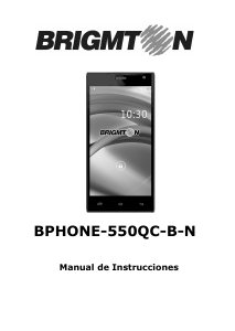 Manual de uso Brigmton BPHONE-550Q-N Teléfono móvil