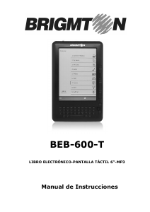 Manual de uso Brigmton BEB-600-T E-reader