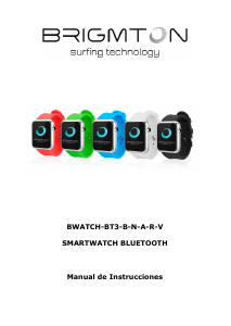 Manual de uso Brigmton BWATCH-BT3B Smartwatch