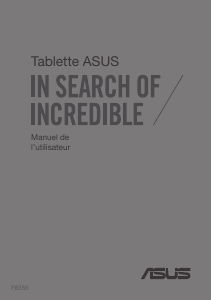 Mode d’emploi Asus F8355 Tablette