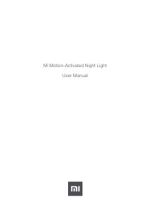 Manual Xiaomi MJYD01YL Mi Night Light
