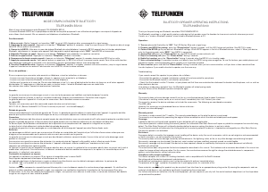 Mode d’emploi Telefunken BS 100 Haut-parleur