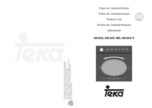 Mode d’emploi Teka HR 800 E Four