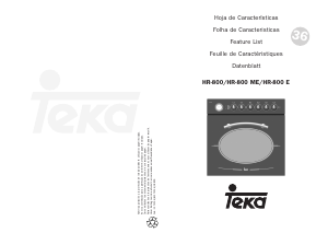 Manual de uso Teka HR 800 ME Horno