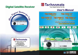Manual Technomate TM-1000 CI Digital Receiver