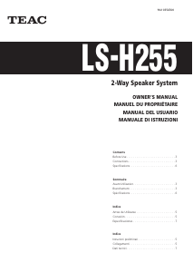 Manual TEAC LS-H255 Speaker