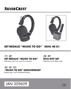 Manual SilverCrest IAN 309609 Headphone