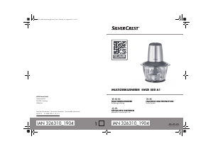 Bedienungsanleitung SilverCrest IAN 326310 Universalzerkleinerer