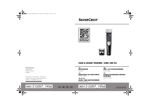 Bruksanvisning SilverCrest SHBS 500 D3 Skäggtrimmer