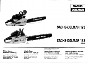 Mode d’emploi Sachs Dolmar 123 Tronçonneuse