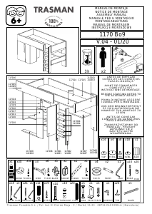 Manual Mister Bed 1172 Studio Estrutura de cama alta