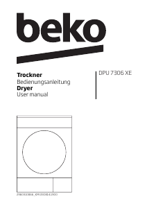 Manual BEKO DPU 7306 XE Dryer