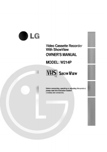 Manual LG W214P Video recorder