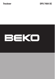 Bedienungsanleitung BEKO DPU 7404 XE Trockner