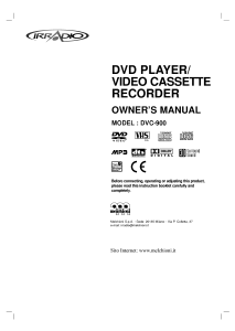 Manual Irradio DVC-900 DVD-Video Combination