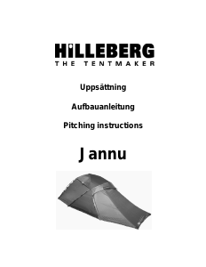 Bruksanvisning Hilleberg Jannu Tält