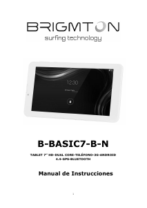 Manual de uso Brigmton B-BASIC7-N Tablet
