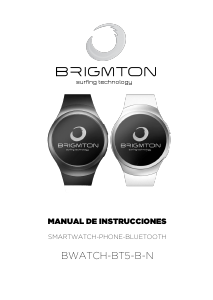 Handleiding Brigmton BWATCH-BT5N Smartwatch