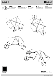 Bedienungsanleitung Outwell Cloud 4 Zelt