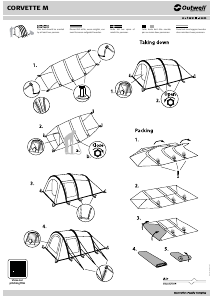 Handleiding Outwell Corvette M Tent