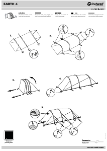 Bedienungsanleitung Outwell Earth 4 Zelt