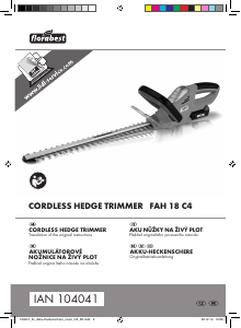 Manual Florabest IAN 104041 Hedgecutter