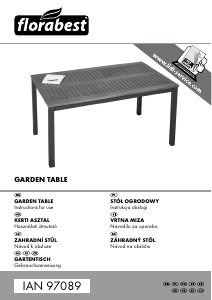 Manual Florabest IAN 97089 Garden Table