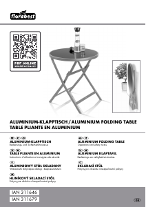 Handleiding Florabest IAN 311679 Tuintafel