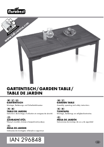 Manual Florabest IAN 296848 Garden Table