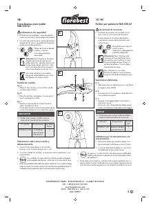 Manual de uso Florabest FAB 500 A1 Cortarrama