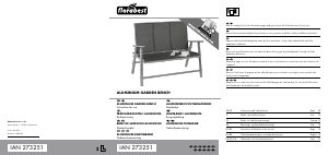 Mode d’emploi Florabest IAN 273251 Chaise de jardin