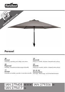 Használati útmutató Florabest IAN 279417 Kerti napernyő