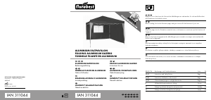 Handleiding Florabest IAN 311044 Partytent