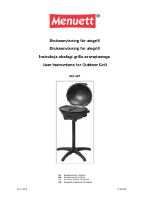 Bruksanvisning Menuett 802-467 Utegrill