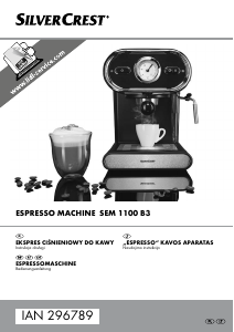 Bedienungsanleitung SilverCrest IAN 296789 Espressomaschine
