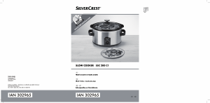 Bedienungsanleitung SilverCrest IAN 302965 Slow cooker