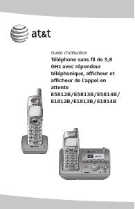 Mode d’emploi AT&T E1814B Téléphone sans fil