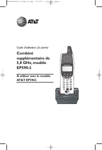 Mode d’emploi AT&T EP590-2 Téléphone sans fil