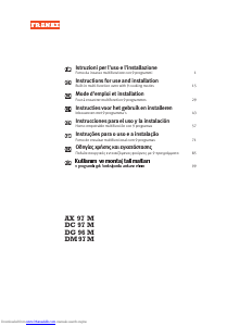 Handleiding Franke DC 97 M XA Oven