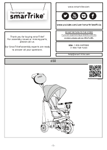 Manual SmarTrike Swing DLX Tricycle