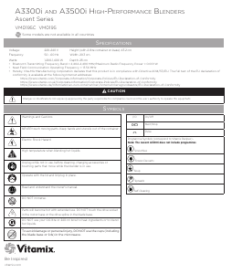 Handleiding Vitamix A3300i Ascent Blender